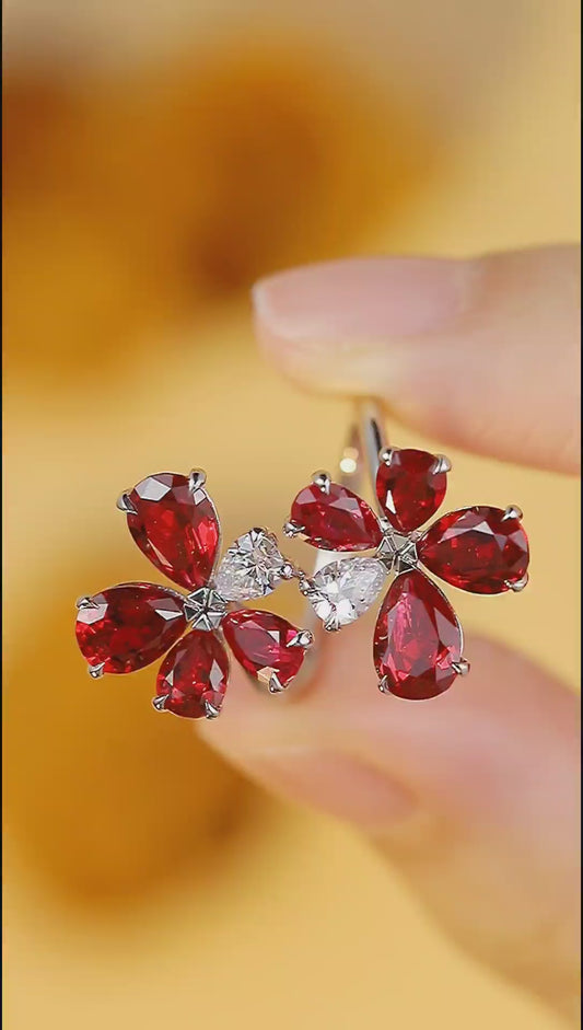 Sterling Silver Lab-Grown Ruby Ring A – JRURR205Y