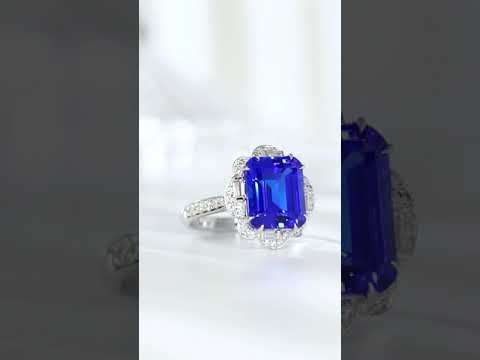 Sterling Silver Lab - Grown Cobalt Spinel Ring A – JR1309Y